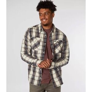 RVCA Plaid Flannel Shirt | Surf Utility Casual Men's Button Up | Casual Utility